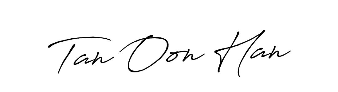 Also we have Tan Oon Han name is the best signature style. Create professional handwritten signature collection using Antro_Vectra_Bolder autograph style. Tan Oon Han signature style 7 images and pictures png