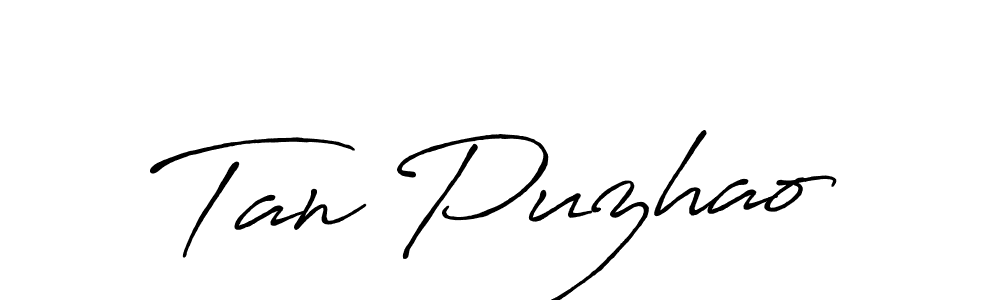 Also You can easily find your signature by using the search form. We will create Tan Puzhao name handwritten signature images for you free of cost using Antro_Vectra_Bolder sign style. Tan Puzhao signature style 7 images and pictures png