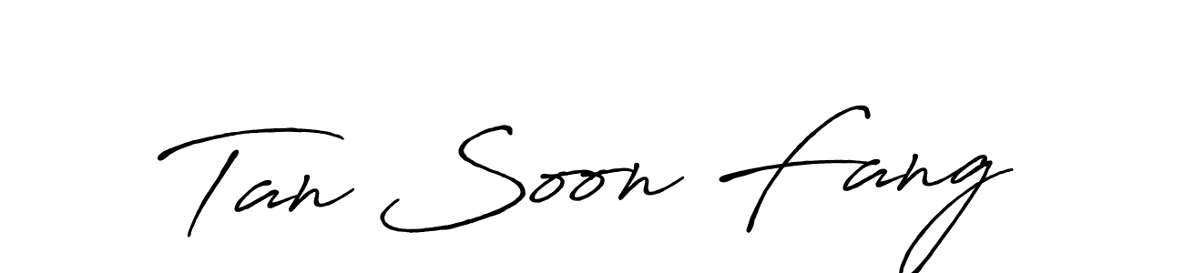 Use a signature maker to create a handwritten signature online. With this signature software, you can design (Antro_Vectra_Bolder) your own signature for name Tan Soon Fang. Tan Soon Fang signature style 7 images and pictures png