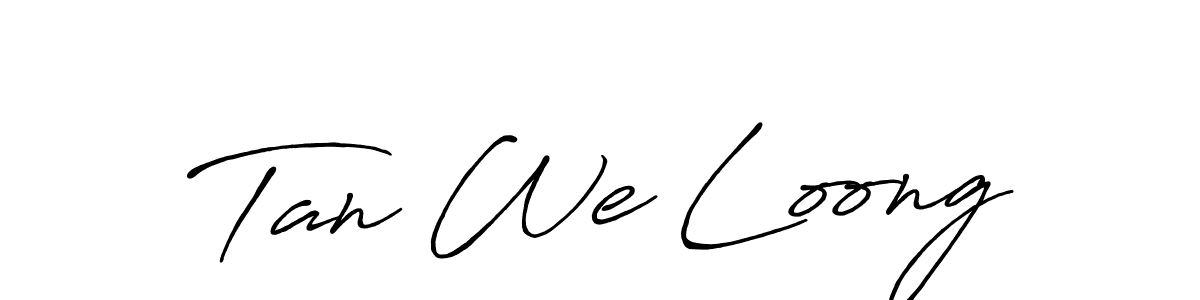 How to Draw Tan We Loong signature style? Antro_Vectra_Bolder is a latest design signature styles for name Tan We Loong. Tan We Loong signature style 7 images and pictures png