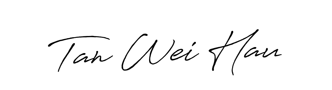 Antro_Vectra_Bolder is a professional signature style that is perfect for those who want to add a touch of class to their signature. It is also a great choice for those who want to make their signature more unique. Get Tan Wei Hau name to fancy signature for free. Tan Wei Hau signature style 7 images and pictures png