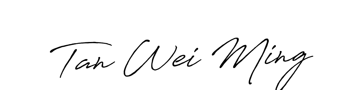Make a short Tan Wei Ming signature style. Manage your documents anywhere anytime using Antro_Vectra_Bolder. Create and add eSignatures, submit forms, share and send files easily. Tan Wei Ming signature style 7 images and pictures png