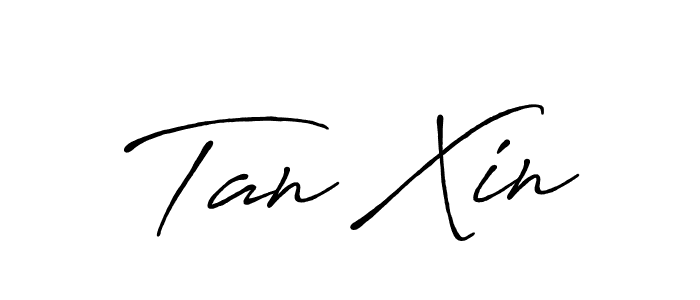 Also You can easily find your signature by using the search form. We will create Tan Xin name handwritten signature images for you free of cost using Antro_Vectra_Bolder sign style. Tan Xin signature style 7 images and pictures png