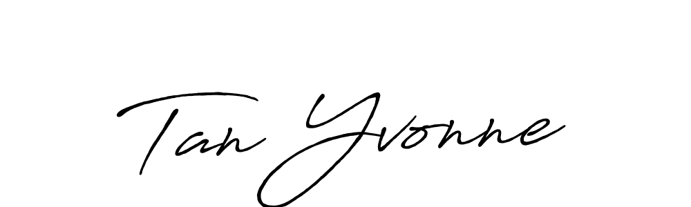 Tan Yvonne stylish signature style. Best Handwritten Sign (Antro_Vectra_Bolder) for my name. Handwritten Signature Collection Ideas for my name Tan Yvonne. Tan Yvonne signature style 7 images and pictures png