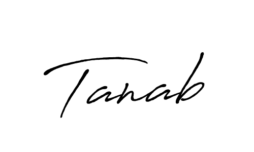Create a beautiful signature design for name Tanab. With this signature (Antro_Vectra_Bolder) fonts, you can make a handwritten signature for free. Tanab signature style 7 images and pictures png