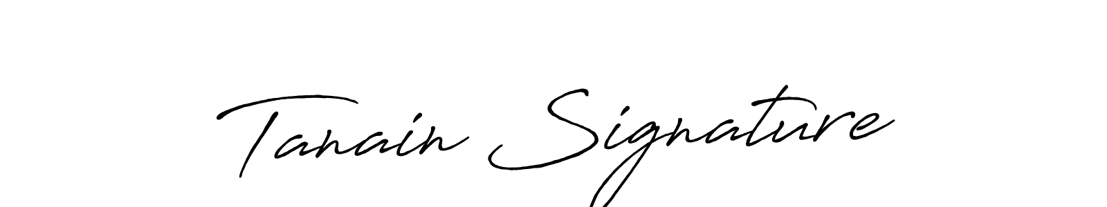 Use a signature maker to create a handwritten signature online. With this signature software, you can design (Antro_Vectra_Bolder) your own signature for name Tanain Signature. Tanain Signature signature style 7 images and pictures png