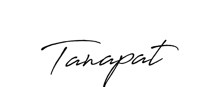 Make a beautiful signature design for name Tanapat. With this signature (Antro_Vectra_Bolder) style, you can create a handwritten signature for free. Tanapat signature style 7 images and pictures png