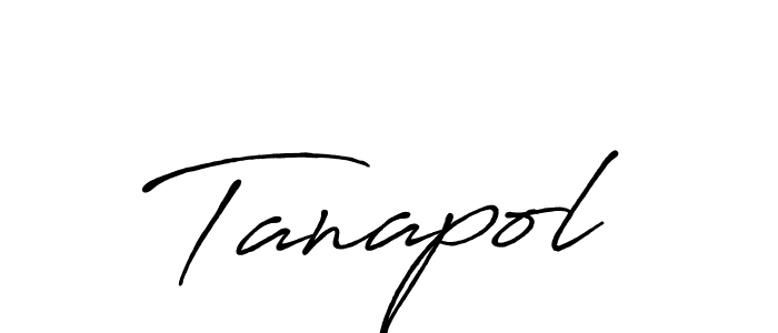 Create a beautiful signature design for name Tanapol. With this signature (Antro_Vectra_Bolder) fonts, you can make a handwritten signature for free. Tanapol signature style 7 images and pictures png