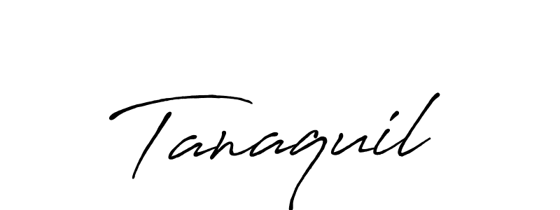 How to make Tanaquil name signature. Use Antro_Vectra_Bolder style for creating short signs online. This is the latest handwritten sign. Tanaquil signature style 7 images and pictures png