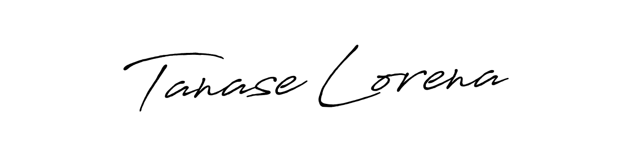 Design your own signature with our free online signature maker. With this signature software, you can create a handwritten (Antro_Vectra_Bolder) signature for name Tanase Lorena. Tanase Lorena signature style 7 images and pictures png