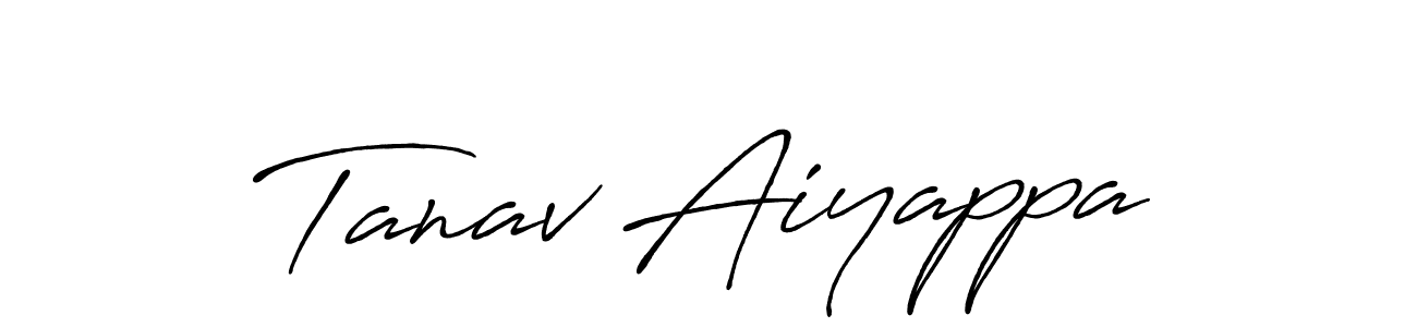 Also we have Tanav Aiyappa name is the best signature style. Create professional handwritten signature collection using Antro_Vectra_Bolder autograph style. Tanav Aiyappa signature style 7 images and pictures png