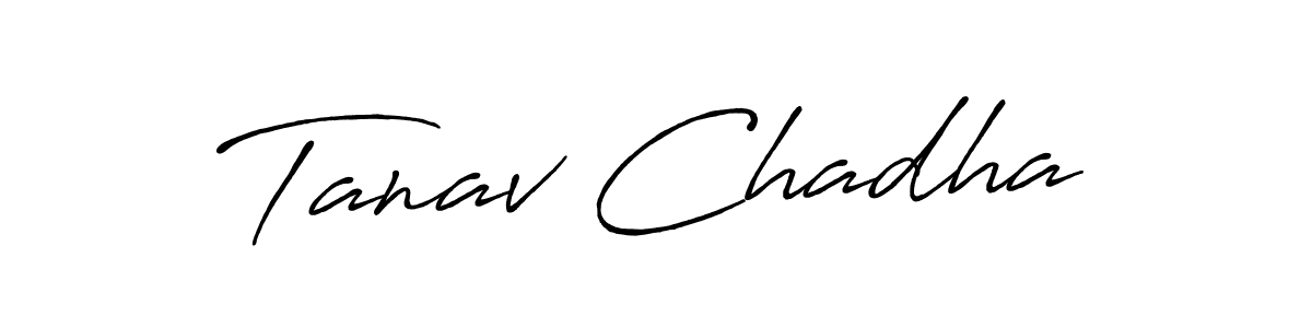 Also You can easily find your signature by using the search form. We will create Tanav Chadha name handwritten signature images for you free of cost using Antro_Vectra_Bolder sign style. Tanav Chadha signature style 7 images and pictures png