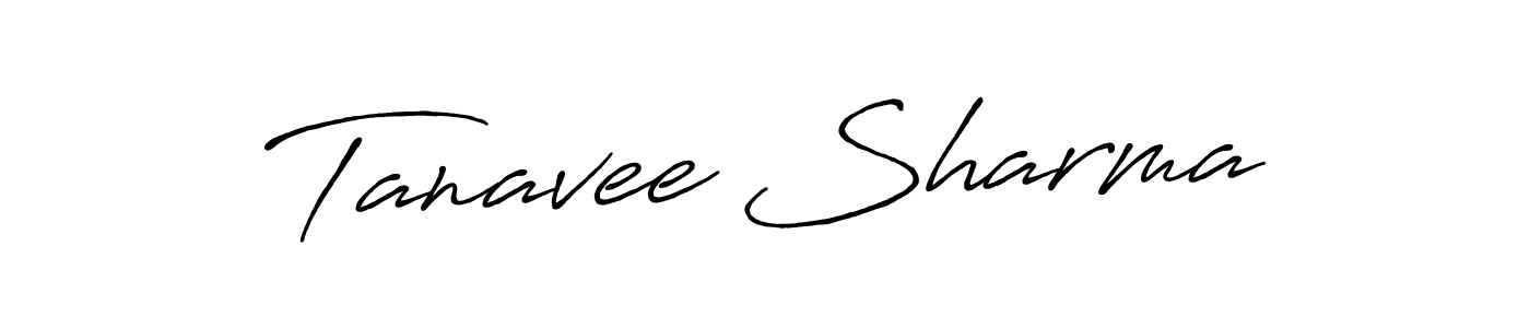 Tanavee Sharma stylish signature style. Best Handwritten Sign (Antro_Vectra_Bolder) for my name. Handwritten Signature Collection Ideas for my name Tanavee Sharma. Tanavee Sharma signature style 7 images and pictures png