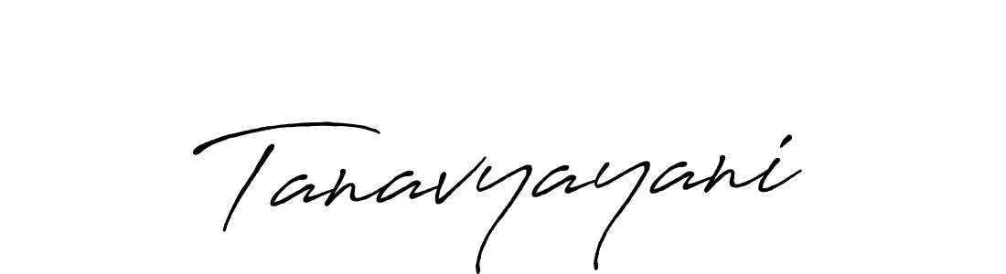 Create a beautiful signature design for name Tanavyayani. With this signature (Antro_Vectra_Bolder) fonts, you can make a handwritten signature for free. Tanavyayani signature style 7 images and pictures png