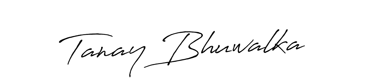 You should practise on your own different ways (Antro_Vectra_Bolder) to write your name (Tanay Bhuwalka) in signature. don't let someone else do it for you. Tanay Bhuwalka signature style 7 images and pictures png