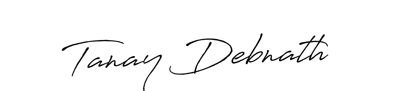 Tanay Debnath stylish signature style. Best Handwritten Sign (Antro_Vectra_Bolder) for my name. Handwritten Signature Collection Ideas for my name Tanay Debnath. Tanay Debnath signature style 7 images and pictures png