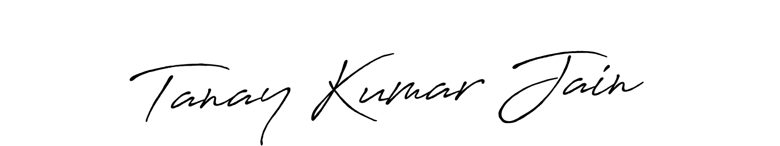 Use a signature maker to create a handwritten signature online. With this signature software, you can design (Antro_Vectra_Bolder) your own signature for name Tanay Kumar Jain. Tanay Kumar Jain signature style 7 images and pictures png