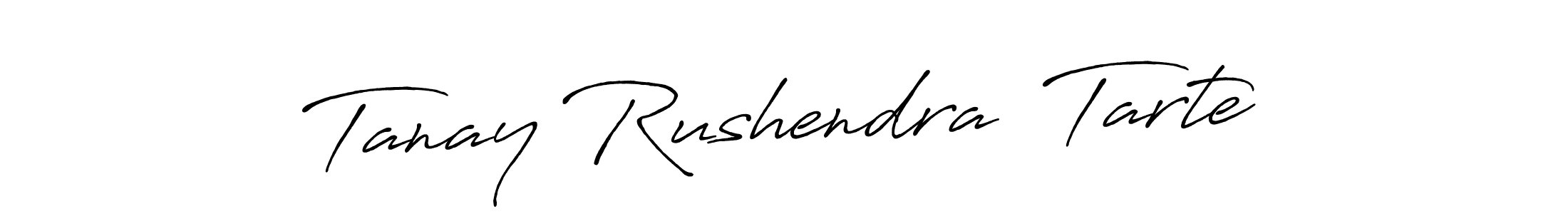 You can use this online signature creator to create a handwritten signature for the name Tanay Rushendra  Tarte. This is the best online autograph maker. Tanay Rushendra  Tarte signature style 7 images and pictures png