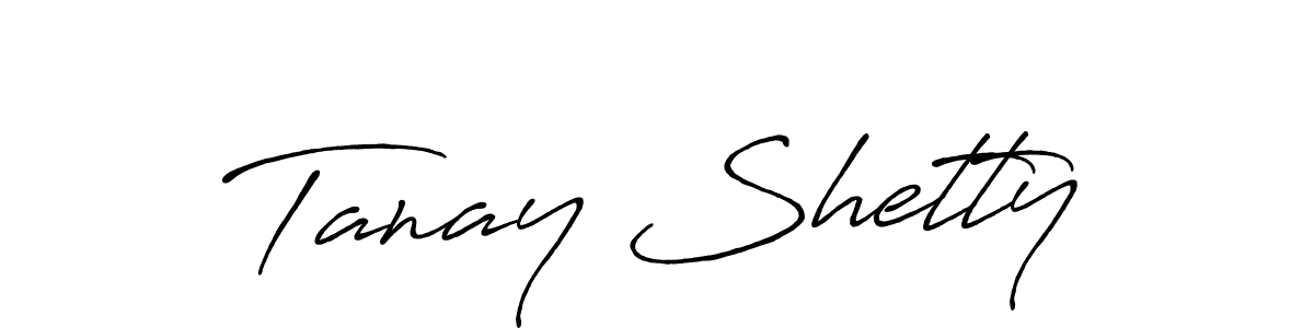 Make a beautiful signature design for name Tanay Shetty. With this signature (Antro_Vectra_Bolder) style, you can create a handwritten signature for free. Tanay Shetty signature style 7 images and pictures png