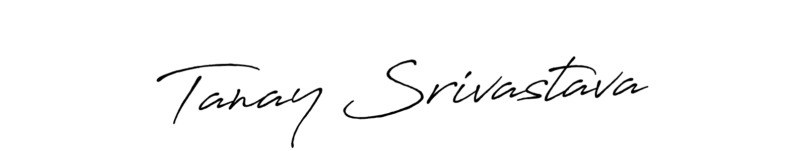 How to make Tanay Srivastava signature? Antro_Vectra_Bolder is a professional autograph style. Create handwritten signature for Tanay Srivastava name. Tanay Srivastava signature style 7 images and pictures png