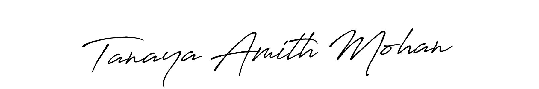 Use a signature maker to create a handwritten signature online. With this signature software, you can design (Antro_Vectra_Bolder) your own signature for name Tanaya Amith Mohan. Tanaya Amith Mohan signature style 7 images and pictures png