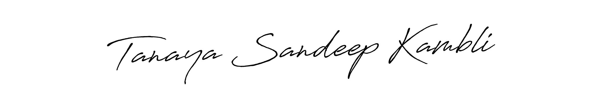 It looks lik you need a new signature style for name Tanaya Sandeep Kambli. Design unique handwritten (Antro_Vectra_Bolder) signature with our free signature maker in just a few clicks. Tanaya Sandeep Kambli signature style 7 images and pictures png