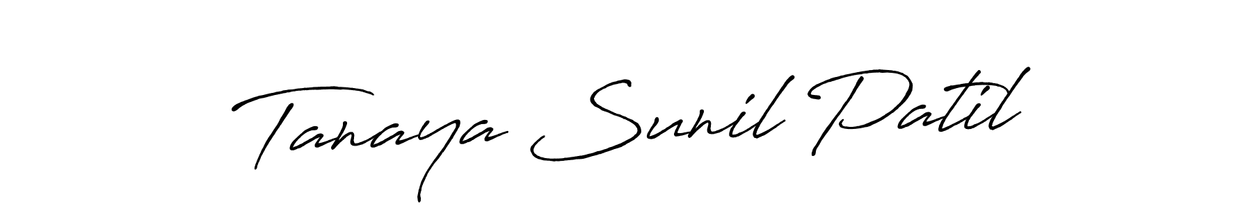 Make a beautiful signature design for name Tanaya Sunil Patil. Use this online signature maker to create a handwritten signature for free. Tanaya Sunil Patil signature style 7 images and pictures png