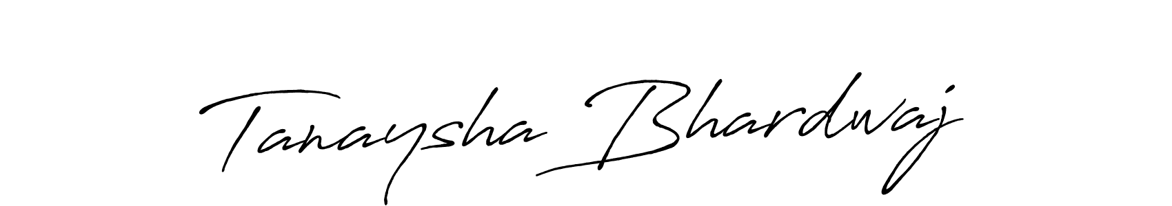 How to make Tanaysha Bhardwaj signature? Antro_Vectra_Bolder is a professional autograph style. Create handwritten signature for Tanaysha Bhardwaj name. Tanaysha Bhardwaj signature style 7 images and pictures png