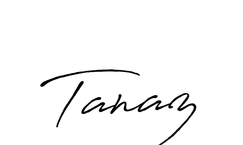 Design your own signature with our free online signature maker. With this signature software, you can create a handwritten (Antro_Vectra_Bolder) signature for name Tanaz. Tanaz signature style 7 images and pictures png