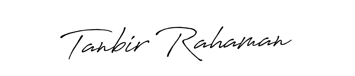 The best way (Antro_Vectra_Bolder) to make a short signature is to pick only two or three words in your name. The name Tanbir Rahaman include a total of six letters. For converting this name. Tanbir Rahaman signature style 7 images and pictures png