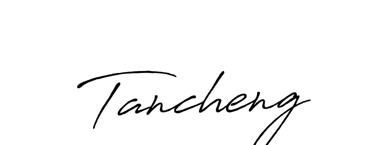 How to make Tancheng signature? Antro_Vectra_Bolder is a professional autograph style. Create handwritten signature for Tancheng name. Tancheng signature style 7 images and pictures png