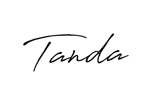 Make a beautiful signature design for name Tanda. Use this online signature maker to create a handwritten signature for free. Tanda signature style 7 images and pictures png