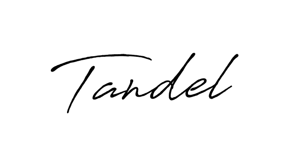 Also we have Tandel name is the best signature style. Create professional handwritten signature collection using Antro_Vectra_Bolder autograph style. Tandel signature style 7 images and pictures png