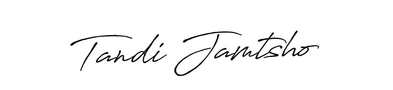 How to make Tandi Jamtsho name signature. Use Antro_Vectra_Bolder style for creating short signs online. This is the latest handwritten sign. Tandi Jamtsho signature style 7 images and pictures png