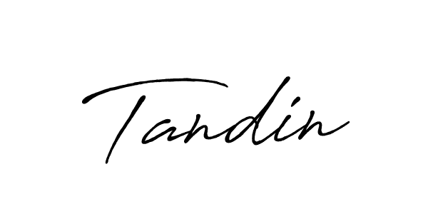 Make a beautiful signature design for name Tandin. With this signature (Antro_Vectra_Bolder) style, you can create a handwritten signature for free. Tandin signature style 7 images and pictures png