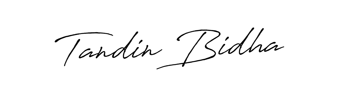 Also You can easily find your signature by using the search form. We will create Tandin Bidha name handwritten signature images for you free of cost using Antro_Vectra_Bolder sign style. Tandin Bidha signature style 7 images and pictures png