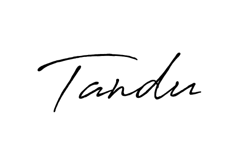 Make a beautiful signature design for name Tandu. With this signature (Antro_Vectra_Bolder) style, you can create a handwritten signature for free. Tandu signature style 7 images and pictures png