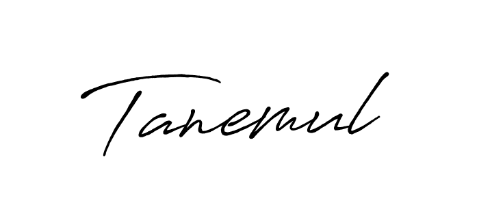 Create a beautiful signature design for name Tanemul. With this signature (Antro_Vectra_Bolder) fonts, you can make a handwritten signature for free. Tanemul signature style 7 images and pictures png