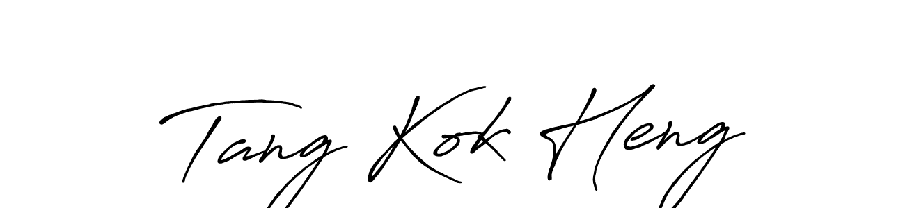 This is the best signature style for the Tang Kok Heng name. Also you like these signature font (Antro_Vectra_Bolder). Mix name signature. Tang Kok Heng signature style 7 images and pictures png
