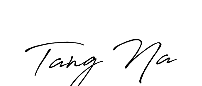 Tang Na stylish signature style. Best Handwritten Sign (Antro_Vectra_Bolder) for my name. Handwritten Signature Collection Ideas for my name Tang Na. Tang Na signature style 7 images and pictures png