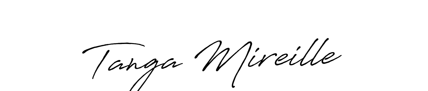 Make a beautiful signature design for name Tanga Mireille. With this signature (Antro_Vectra_Bolder) style, you can create a handwritten signature for free. Tanga Mireille signature style 7 images and pictures png