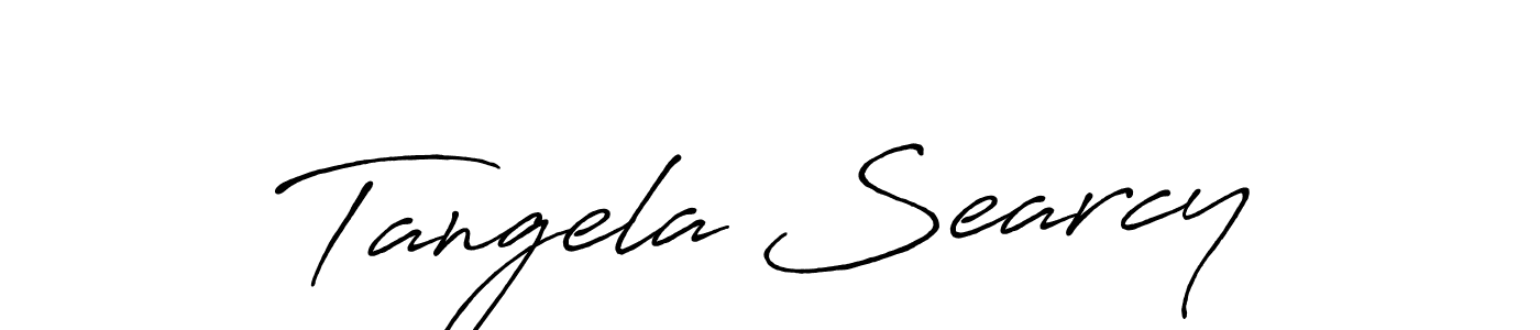 Use a signature maker to create a handwritten signature online. With this signature software, you can design (Antro_Vectra_Bolder) your own signature for name Tangela Searcy. Tangela Searcy signature style 7 images and pictures png