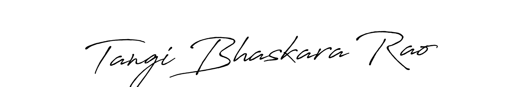 Create a beautiful signature design for name Tangi Bhaskara Rao. With this signature (Antro_Vectra_Bolder) fonts, you can make a handwritten signature for free. Tangi Bhaskara Rao signature style 7 images and pictures png