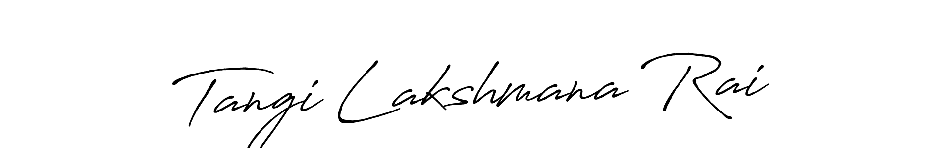 Design your own signature with our free online signature maker. With this signature software, you can create a handwritten (Antro_Vectra_Bolder) signature for name Tangi Lakshmana Rai. Tangi Lakshmana Rai signature style 7 images and pictures png