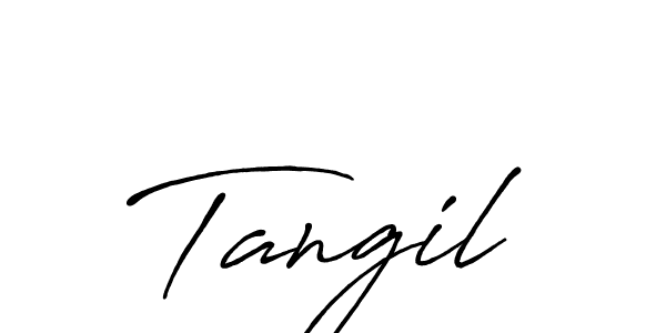 How to make Tangil signature? Antro_Vectra_Bolder is a professional autograph style. Create handwritten signature for Tangil name. Tangil signature style 7 images and pictures png