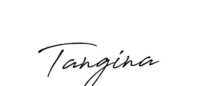 Design your own signature with our free online signature maker. With this signature software, you can create a handwritten (Antro_Vectra_Bolder) signature for name Tangina. Tangina signature style 7 images and pictures png