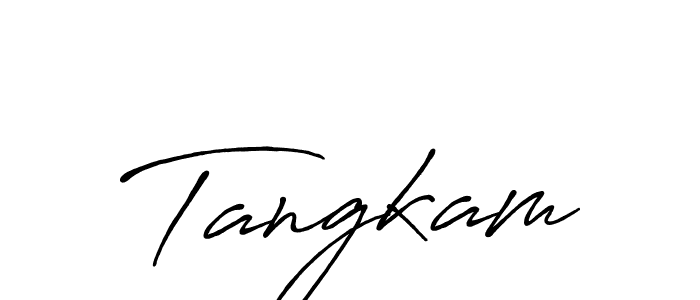 Also we have Tangkam name is the best signature style. Create professional handwritten signature collection using Antro_Vectra_Bolder autograph style. Tangkam signature style 7 images and pictures png