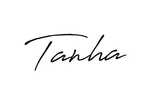 if you are searching for the best signature style for your name Tanha. so please give up your signature search. here we have designed multiple signature styles  using Antro_Vectra_Bolder. Tanha signature style 7 images and pictures png