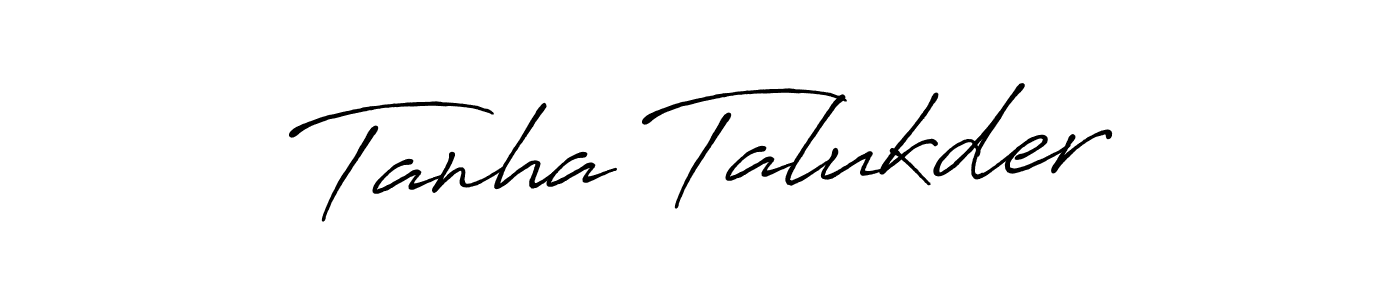 It looks lik you need a new signature style for name Tanha Talukder. Design unique handwritten (Antro_Vectra_Bolder) signature with our free signature maker in just a few clicks. Tanha Talukder signature style 7 images and pictures png