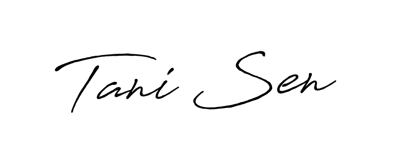 How to make Tani Sen name signature. Use Antro_Vectra_Bolder style for creating short signs online. This is the latest handwritten sign. Tani Sen signature style 7 images and pictures png